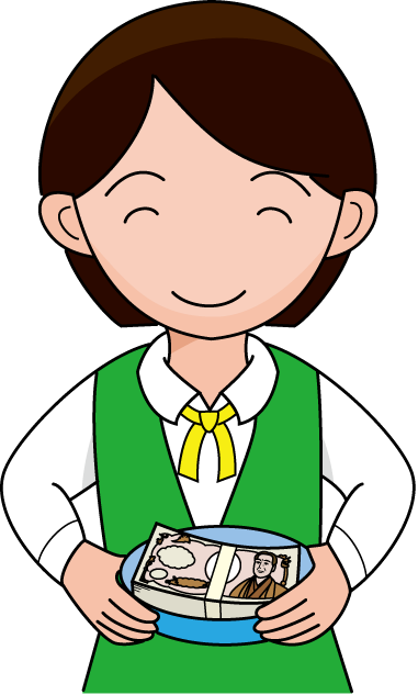 金融機関01-銀行員 イラスト