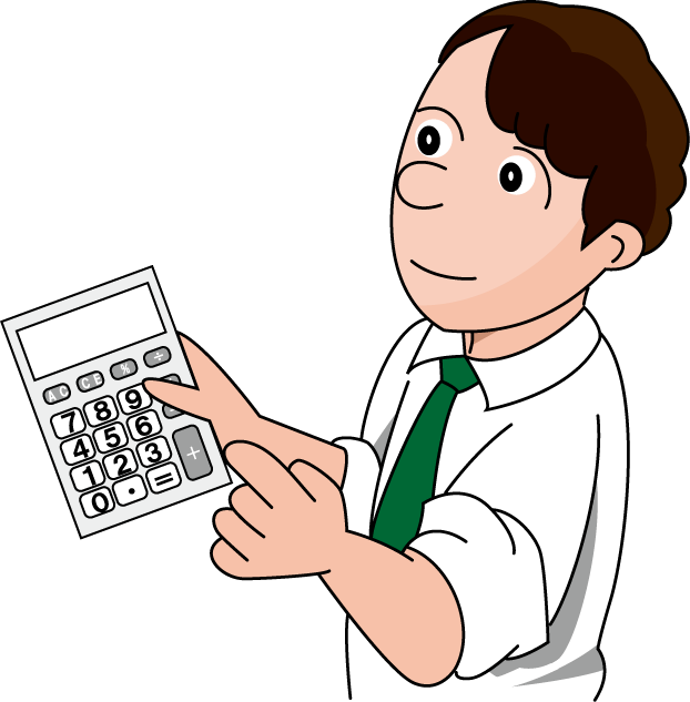 金融機関15-金額提示 イラスト