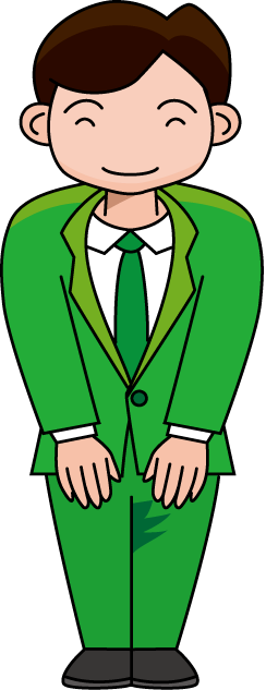 金融機関17-案内係 イラスト