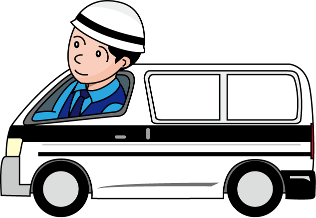 金融機関20-現金輸送車 イラスト