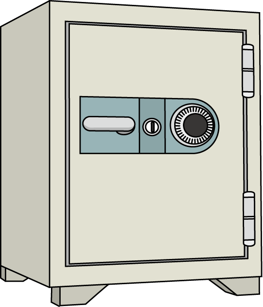 金融機関24-金庫イラスト