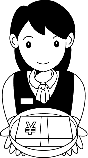 金融機関04-銀行員 イラスト