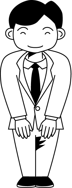 金融機関17-案内係 イラスト