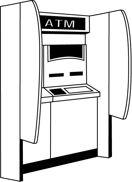 金融機関21-ATM イラスト