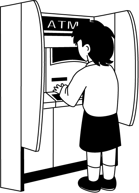金融機関22-ATM イラスト