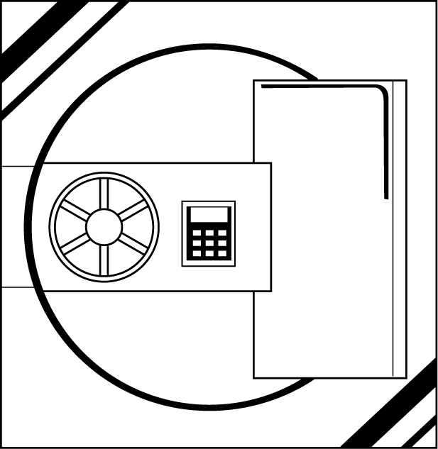 金融機関23-金庫室 イラスト
