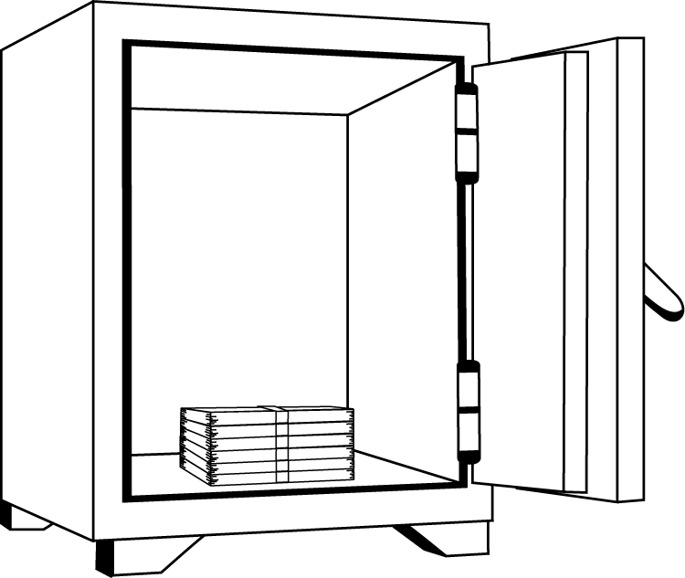 金融機関25-金庫イラスト