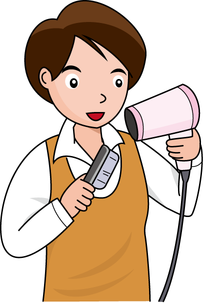 美容04-セット イラスト