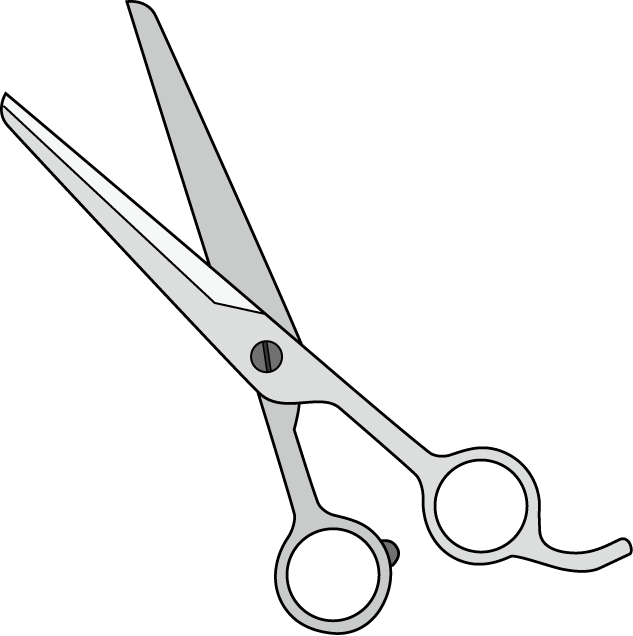 美容07-カットハサミ イラスト