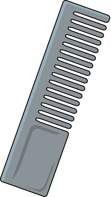 美容09-くし イラスト