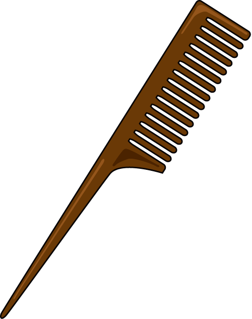 美容10-くし イラスト