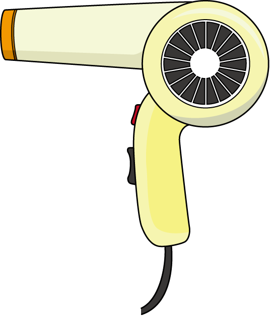 美容13-ドライヤー イラスト