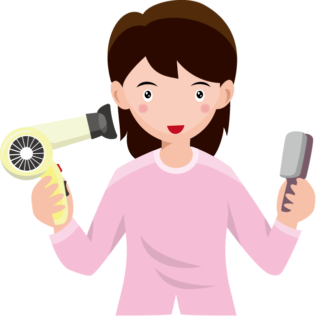 美容18-理髪師 イラスト