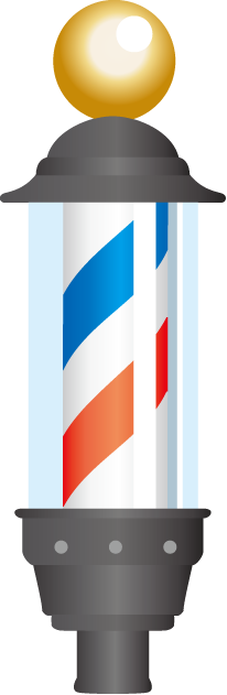 美容20-床屋看板 イラスト