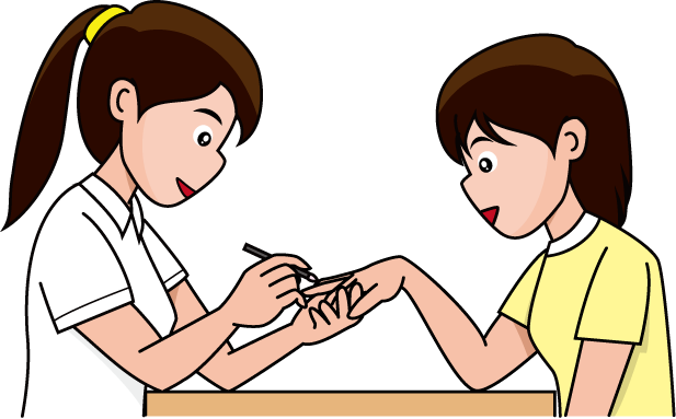 美容29-ネイリスト イラスト