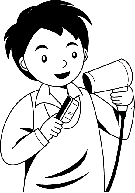 美容03-セット イラスト