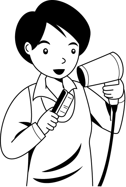 美容04-セット イラスト