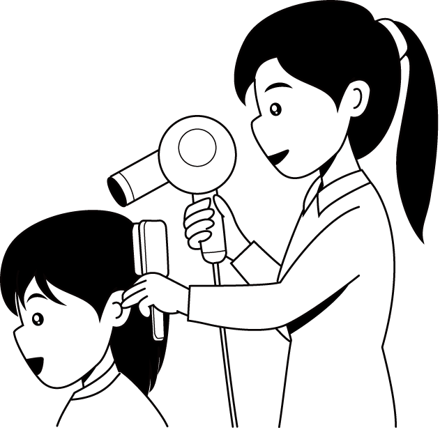 美容05-セット イラスト