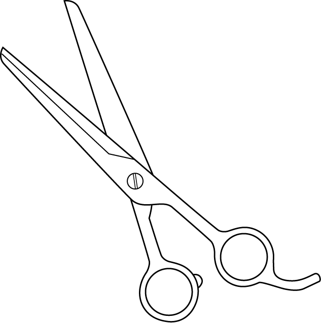 美容07-カットハサミ イラスト