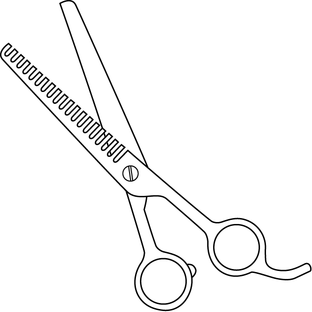 美容08-カットハサミ イラスト