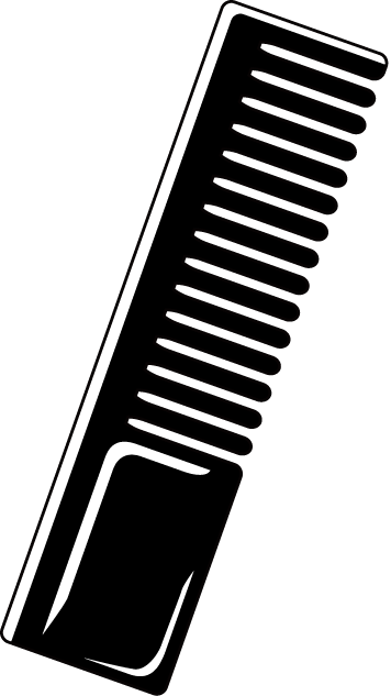 美容09-くし イラスト