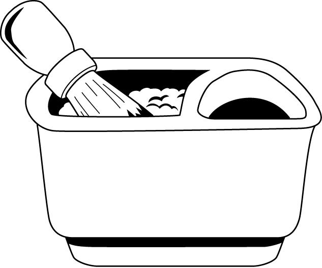 美容12-シェービング イラスト