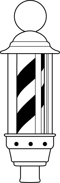 美容20-床屋看板 イラスト