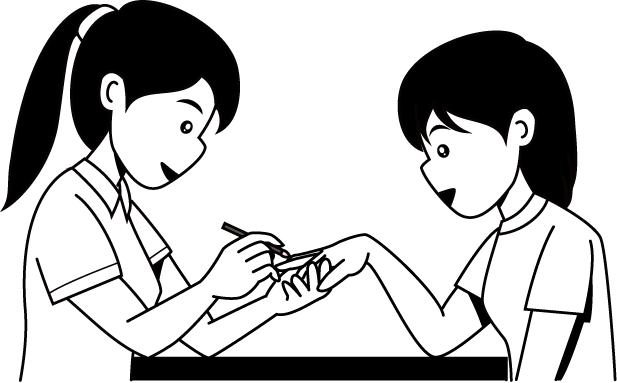 美容29-ネイリスト イラスト