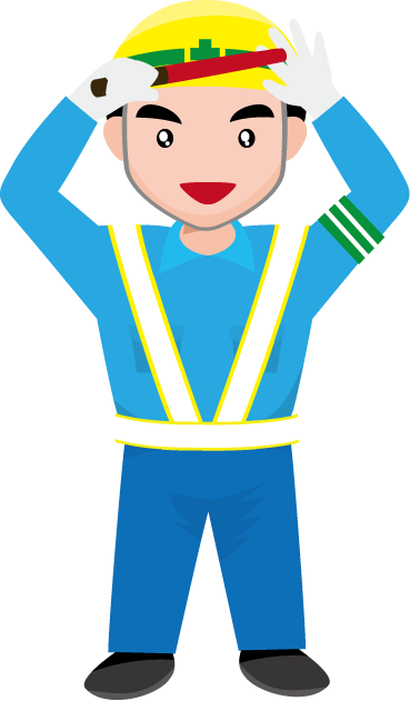 土木工事06-交通整理 イラスト