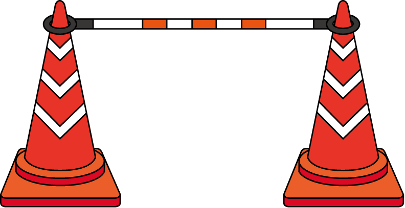 土木工事15-セフティコーン イラスト