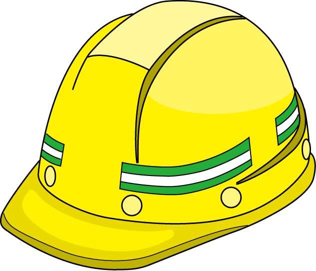 土木工事16-ヘルメット イラスト