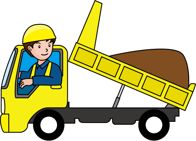 土木工事21-トラック イラスト