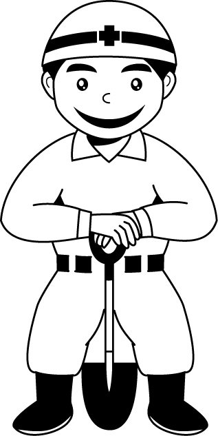 土木工事01-現場作業員 イラスト