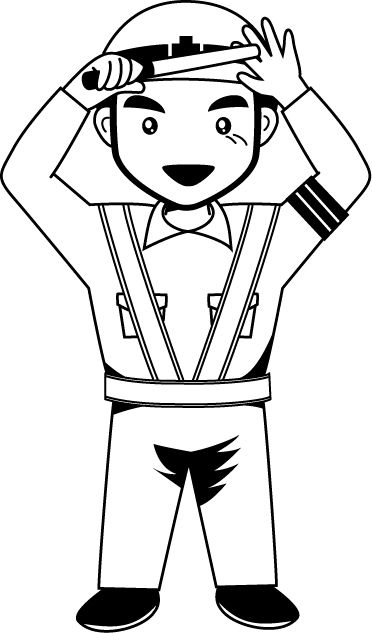 土木工事06-交通整理 イラスト