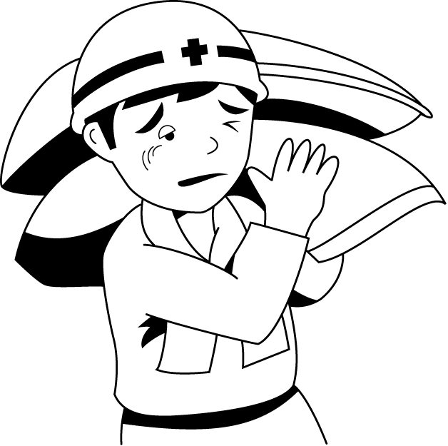 土木工事10-袋を運ぶ イラスト