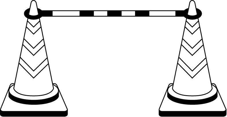 土木工事15-セフティコーン イラスト