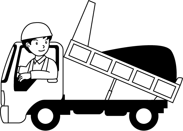 土木工事21-トラック イラスト