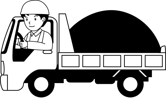 土木工事22-トラック イラスト
