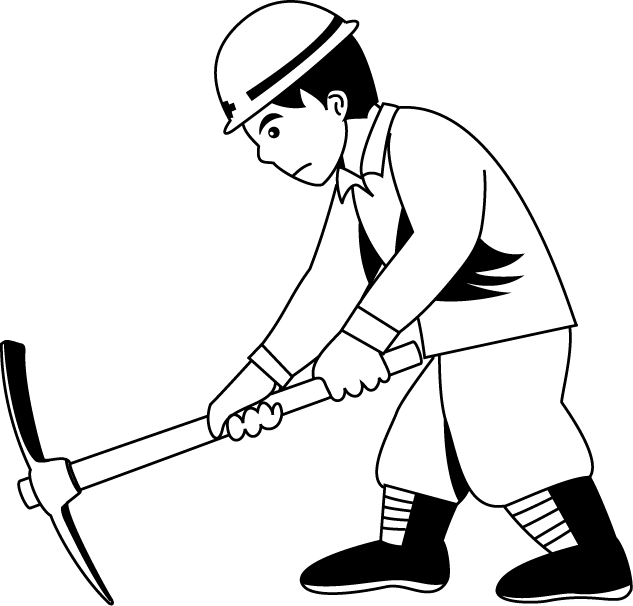 土木工事28-掘削 イラスト