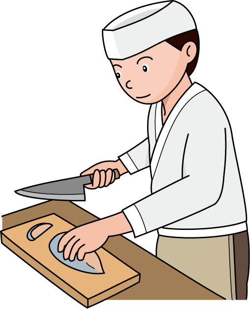 飲食業04-包丁 イラスト
