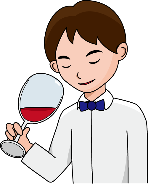飲食業20-ソムリエ イラスト