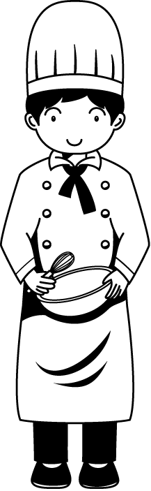 飲食業01-シェフ イラスト