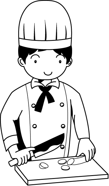 飲食業03-包丁 イラスト