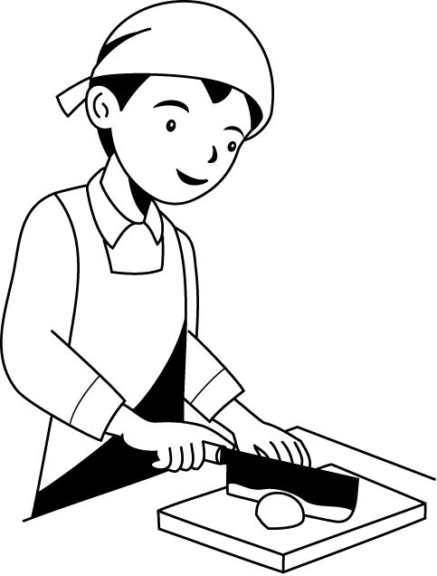 飲食業05-包丁 イラスト