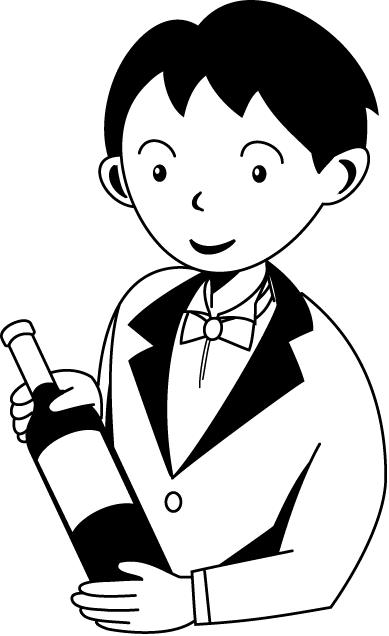 飲食業18-ワイン イラスト