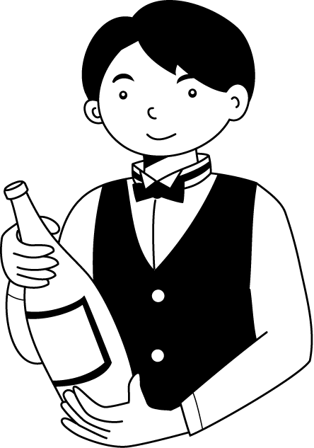 飲食業19-ワイン イラスト