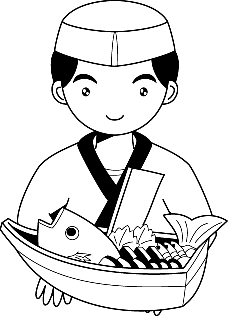 飲食業24-割烹 イラスト