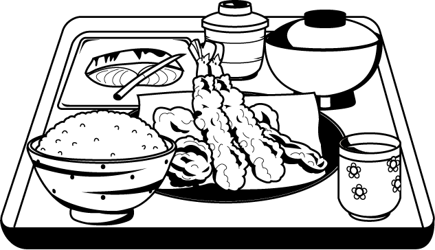 飲食業29-定食 イラスト