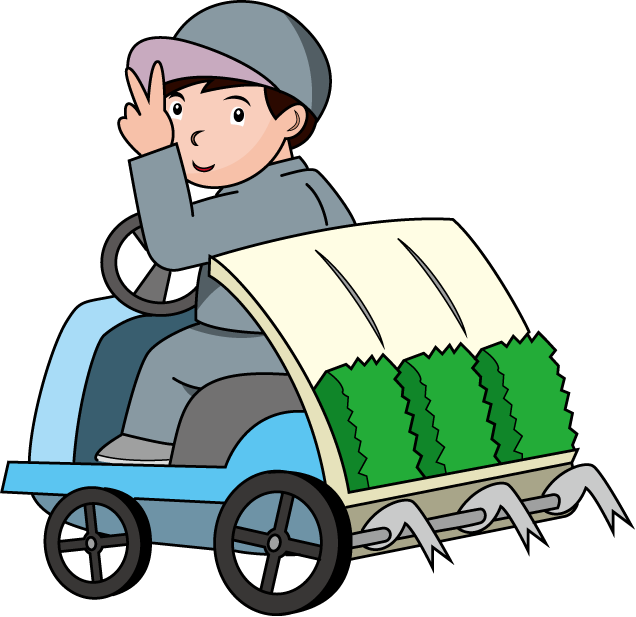 農業06-田植え機 イラスト