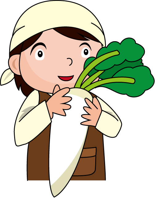 農業08-大根 イラスト